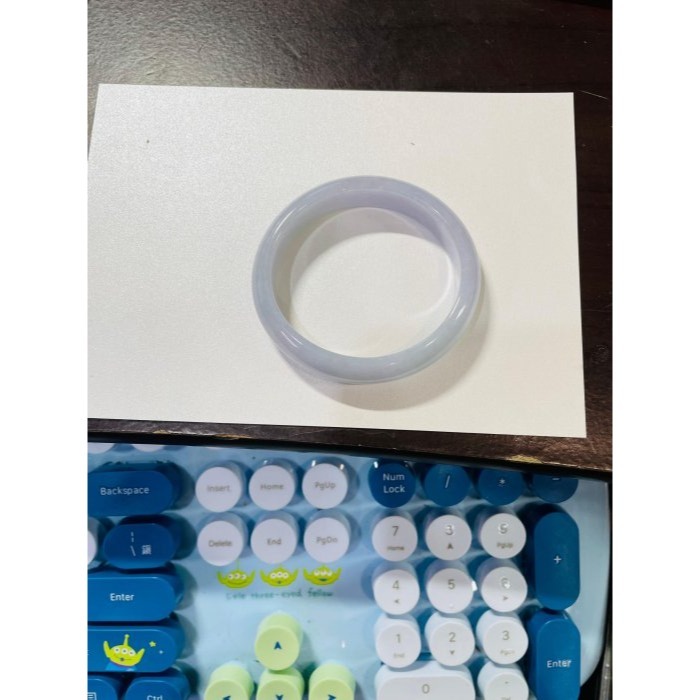 天然A貨緬甸玉 細潤雙色紫滿色寬條翡翠貴妃鐲51.8 16圍 細膩無晶體粉紫過渡藍紫 色淡過底色滿能見色-細節圖11