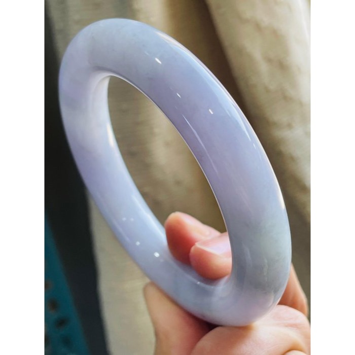 天然A貨緬甸玉 細潤粉紫俏綠粗圓條翡翠圓骨鐲56.4 18.5圍 細肉粉嫩紫滿色  綠淡若隱若現 完美粗條不跑色 附台証-細節圖7