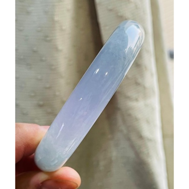 天然A貨緬甸玉 冰藍紫俏紅紫翡翠平安鐲56 18.5圍 起冰濃郁藍紫俏紅紫 整圈滿色 完美度99% 附台証-細節圖7