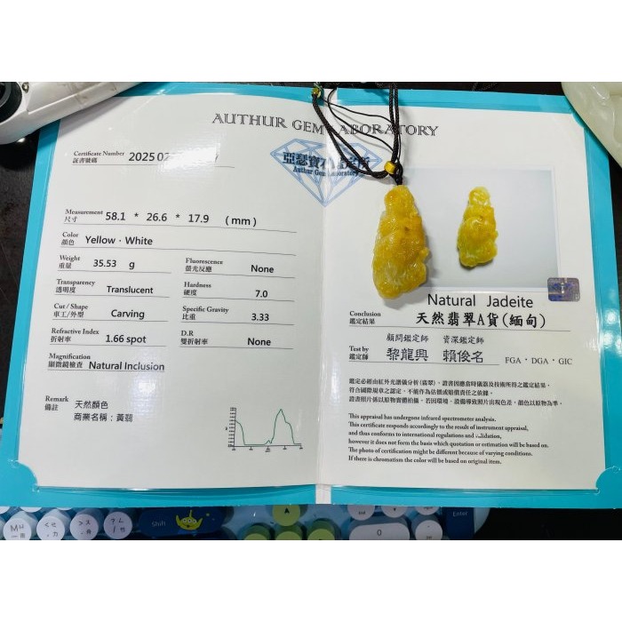 天然A貨緬甸玉 藏家件 老坑冰黃雙彩精工雕龍飛鳳舞翡翠龍鳳牌 起冰油黃巧鳳凰 白冰俏龍王 360度俏色巧雕 附台証-細節圖11