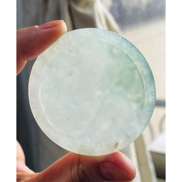 天然A貨緬甸玉 冰種飄花俏雕神龍現世翡翠龍牌 起光冰晴底色 綠俏祥雲.龍珠 高貨鐲心料 附台証-細節圖7