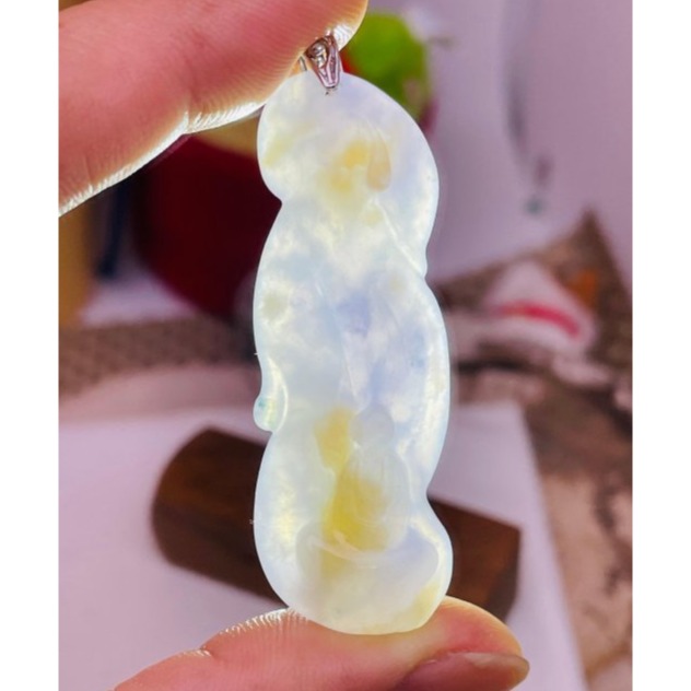 天然A貨緬甸玉 冰膠艷紫三彩隨形雕福慧圓滿翡翠佛墜 老坑冰芙蓉底妝 妖紫梨黃藍花 色艷多彩 附台証-細節圖9