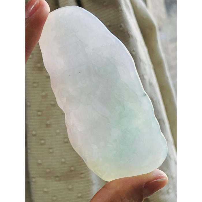 天然A貨緬甸玉 冰亮春彩雙面精工獨家版天上聖母/提燈媽祖翡翠佛牌 厚庄膠底妝 勻稱粉紫藍綠滿色 千順護航祖廟加持 精工小-細節圖8