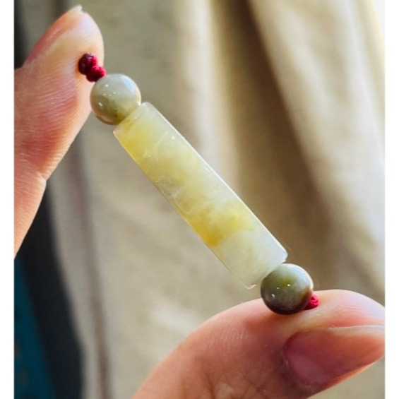 天然A貨緬甸玉 冰膠檸檬黃雙彩意境浮雲無事牌翡翠玉墜 冰透膠潤底妝 厚且全透光透手 附台証-細節圖4