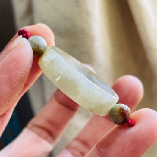 天然A貨緬甸玉 冰膠檸檬黃雙彩意境浮雲無事牌翡翠玉墜 冰透膠潤底妝 厚且全透光透手 附台証-細節圖5