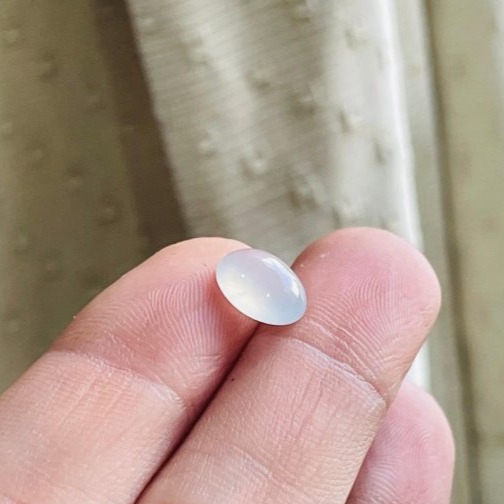 天然A貨緬甸玉 放光 冰玻純色剛光蛋面翡翠裸石 冰起光感 高端鑲嵌件 完美無瑕蛋面-細節圖4