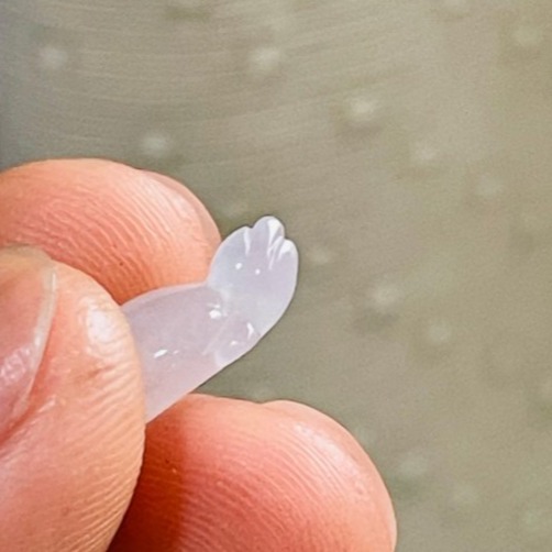 天然A貨緬甸玉 冰膠瑪瑙底白冰手工雕平安龜翡翠裸石 冰膠起光感剛剛龜 晶透爆光好水頭-細節圖3