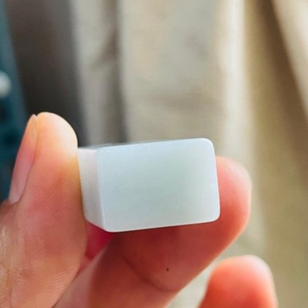 天然A貨緬甸玉 細潤淺藍綠手工雕招財納福貔貅翡翠印章/私章/方印 光滑細肉 勻稱滿底色 手捧元寶-細節圖8