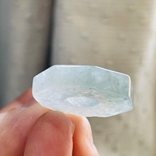 天然A貨緬甸玉 高冰黑冰太極小八卦翡翠玉墜 透手正冰烏雞全化芝麻點 配戴輕巧無壓力-細節圖5