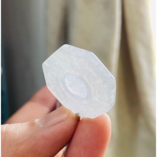 天然A貨緬甸玉 高冰黑冰太極小八卦翡翠玉墜 晶透冰烏雞全化透手正冰料 配戴輕巧無壓力-細節圖5