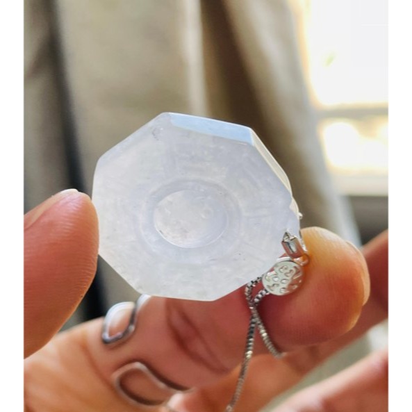 天然A貨緬甸玉 高冰黑冰太極小八卦翡翠玉墜 晶透冰烏雞全化透手正冰料 配戴輕巧無壓力-細節圖7