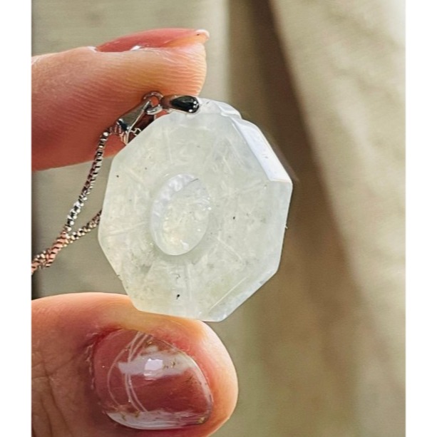 天然A貨緬甸玉 冰種黑冰太極小八卦翡翠玉墜 晶透起光感黑全化底妝 配戴輕巧無壓力-細節圖5
