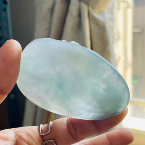 天然A貨緬甸玉 老坑藍綠精工獨家版天上聖母/雙媽祖翡翠佛牌 起光感滿色冰膠底妝 雙尊天后盛裝 法像重工精開雙拋 附台証-細節圖7