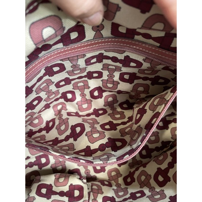 95成新正品~GUCCI 玫瑰粉全牛皮托特包/肩背包 近全新 內外乾淨無需整理 分層多 A4可放-細節圖9