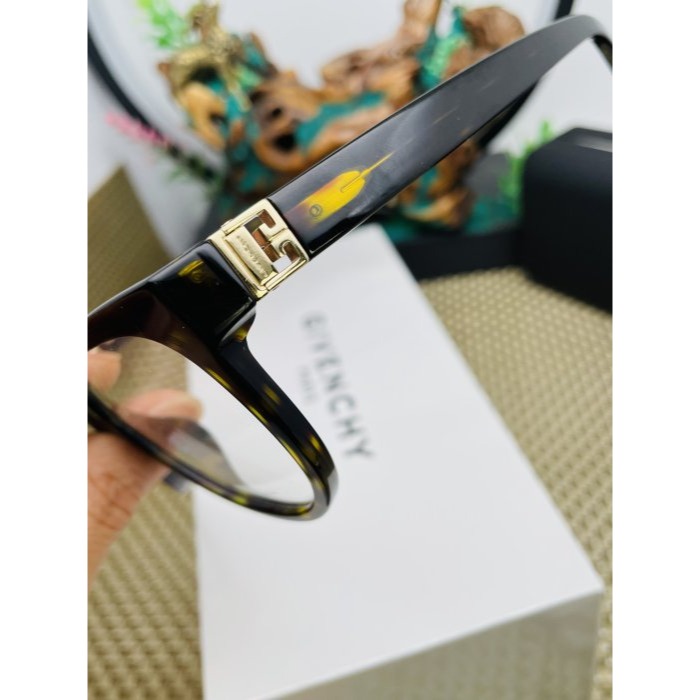 全新正品~GIVENCHY 紀梵希HAVANA平光鏡框/眼鏡 深咖色 全配 哈瓦那 文青款-細節圖7