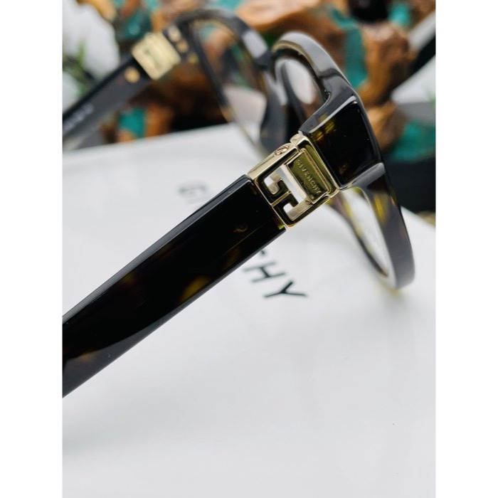 全新正品~GIVENCHY 紀梵希HAVANA平光鏡框/眼鏡 深咖色 全配 哈瓦那 文青款-細節圖8