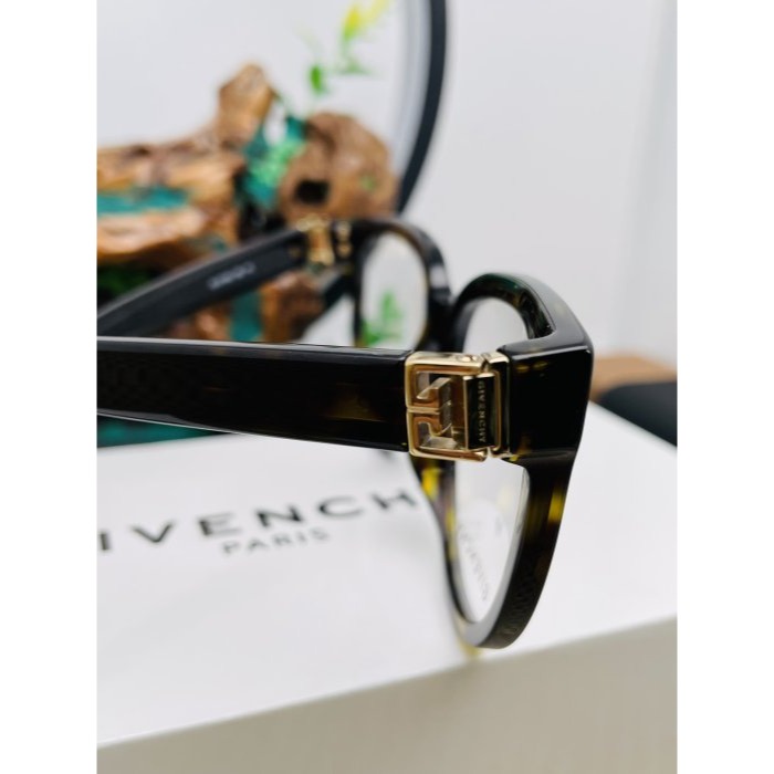 全新正品~GIVENCHY 紀梵希HAVANA平光鏡框/眼鏡 深咖色 全配 哈瓦那 文青款-細節圖9