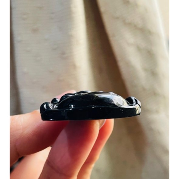 天然A貨緬甸玉 墨翠純黑雙拋工精雕佛公/彌勒佛翡翠佛墜 鏡面光澤 肚飽滿有財 法像福氣 霧亮雙工藝-細節圖6