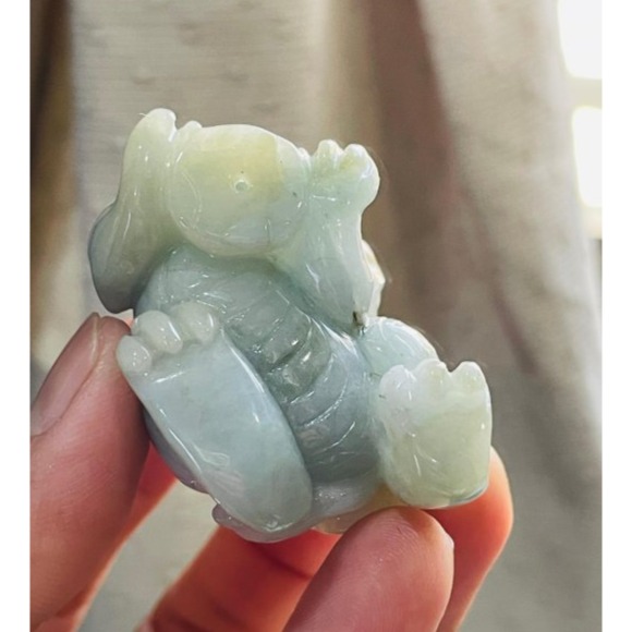 天然A貨緬甸玉 冰潤黃加綠漸變手工巧雕黃金滿載貔貅翡翠擺件 溫潤油亮有光澤 財氣罩頂金如意-細節圖7