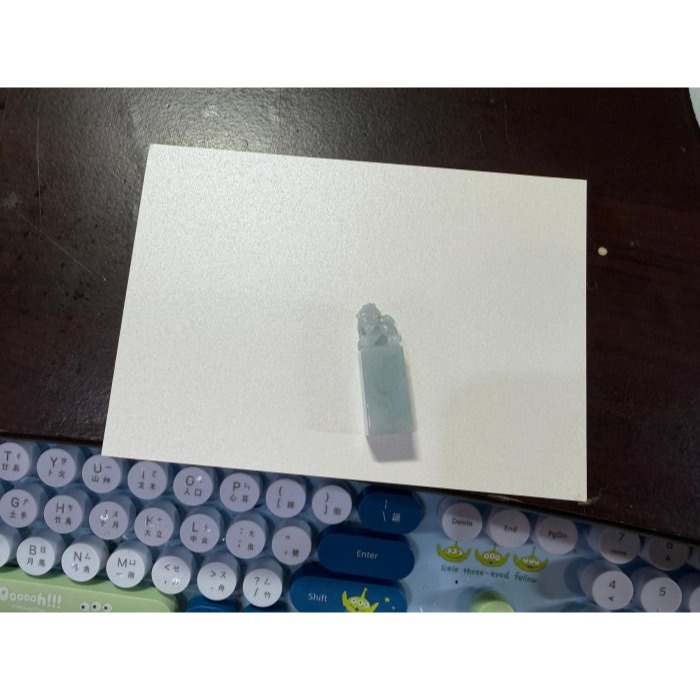 天然A貨緬甸玉 老坑藍綠滿色手工雕錢來貔貅翡翠印章/私章/方印 過底勻稱滿底色 福氣大頭 背馱銅錢 吞財不漏-細節圖10