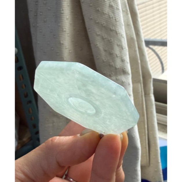 天然A貨緬甸玉 冰晴綠太極八卦翡翠玉墜 老坑晴水滿底色 色勻晶透 透手影好水頭-細節圖5