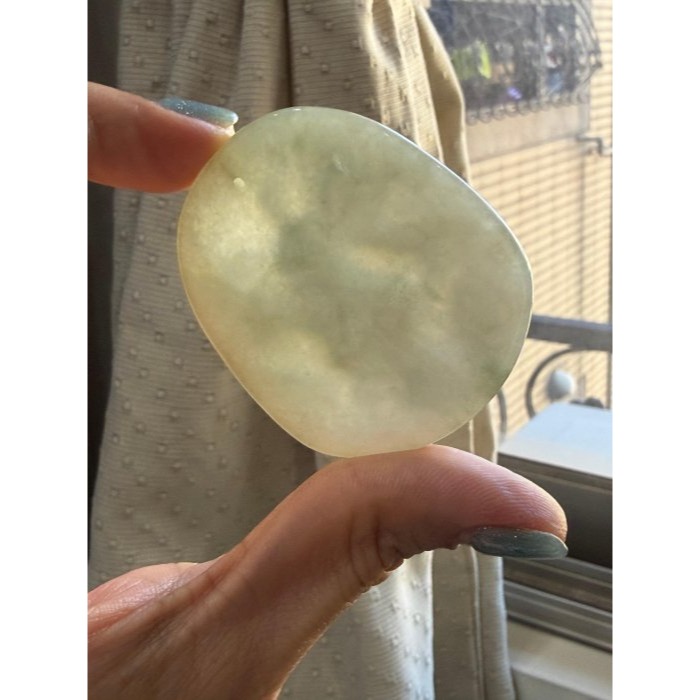 天然A貨緬甸玉 膠潤油青灰福祿猴翡翠玉牌 一刀切牌形 透光膠潤底妝 有水頭帶灰底-細節圖6