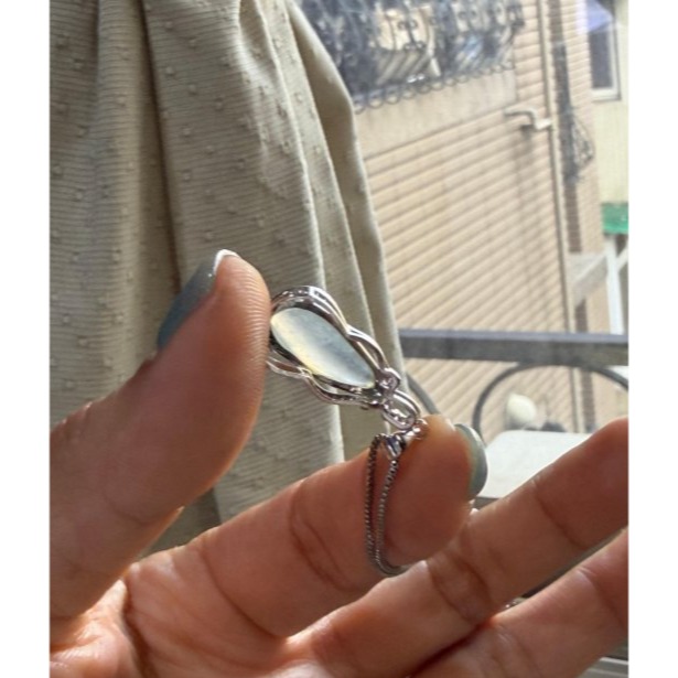 天然A貨緬甸玉 泛光 冰玻藍鋼隨形蛋面翡翠玉墜 型飽滿 無封底藍光自現 剛性十足 上檔次小精品-細節圖6
