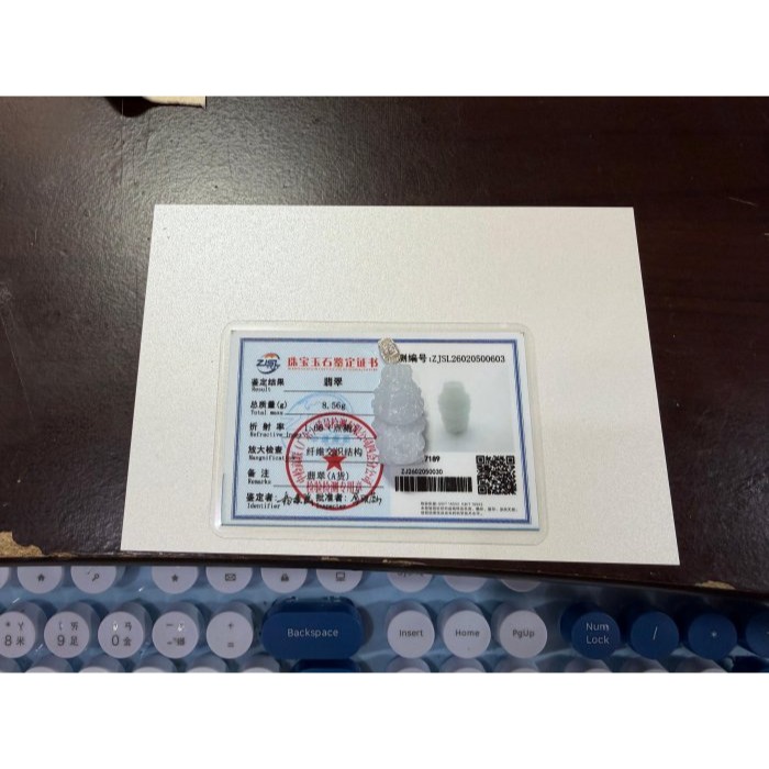 天然A貨緬甸玉 白冰純色全立體Q版如意媽祖/天上聖母翡翠玉墜 冰膠底妝 水頭好 法相立體圓嘟可愛 輕巧易配戴-細節圖11