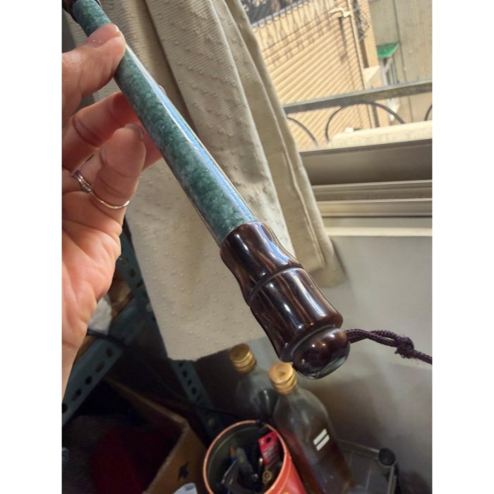 天然A貨翡翠 細潤危綠滿色揮毫萬里翡翠玉毛筆 瓜料 勻稱滿綠 粗桿28公分長 7公分筆頭-細節圖6