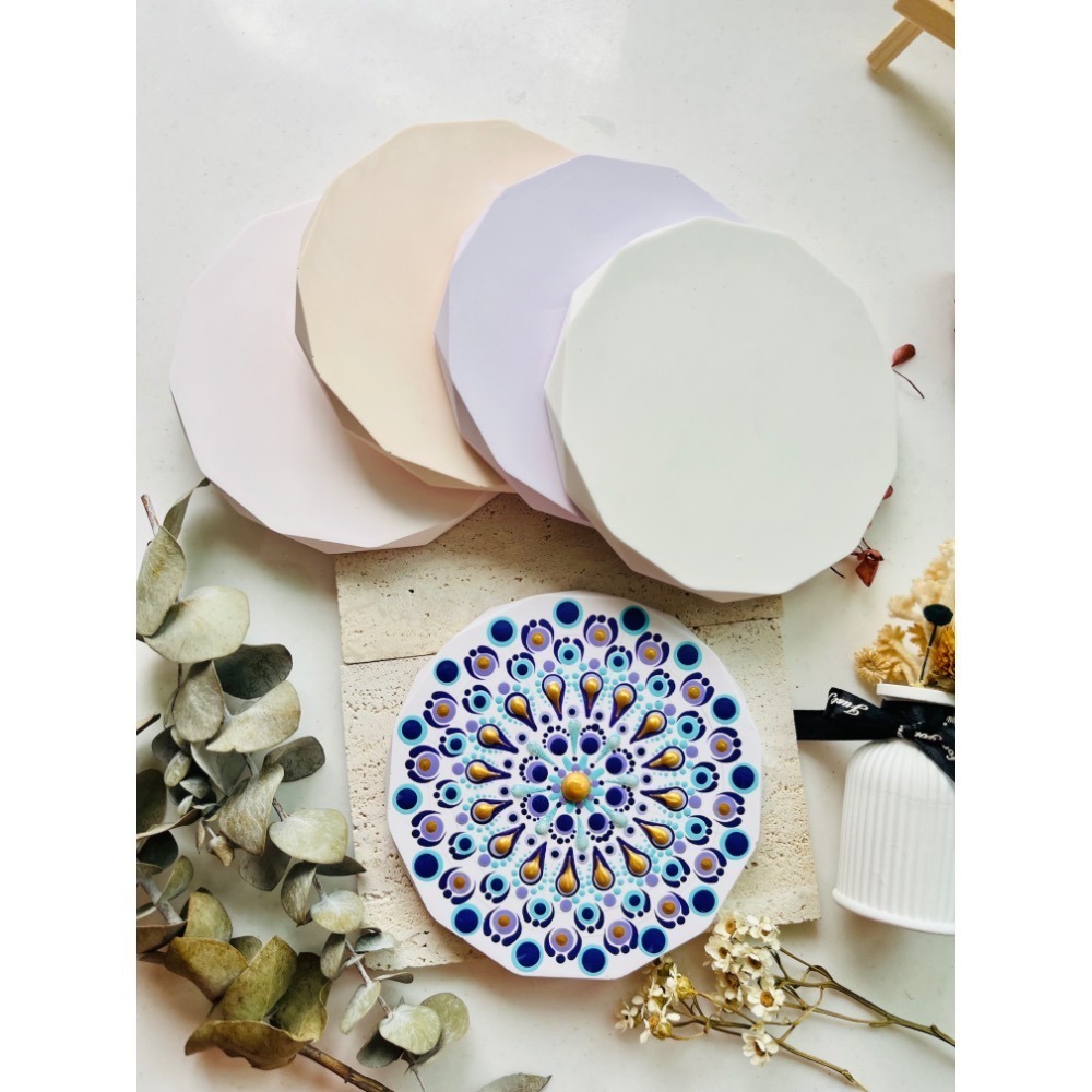 圓形白石膏素胚  12cm-細節圖4