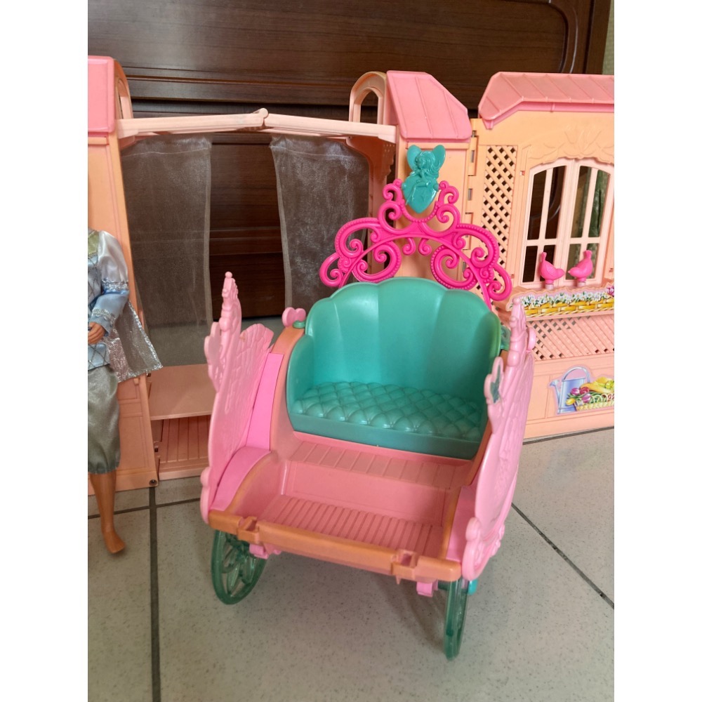 美泰兒 馬車 芭比馬車 天鵝湖公主芭比馬車-細節圖2