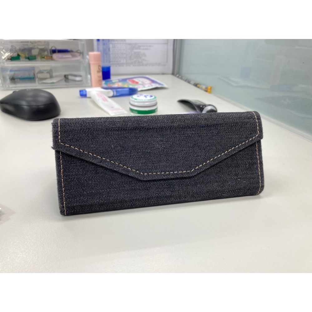 牛仔眼鏡盒 眼鏡盒 太陽眼鏡盒 收納盒 牛仔布 太陽眼鏡-細節圖3