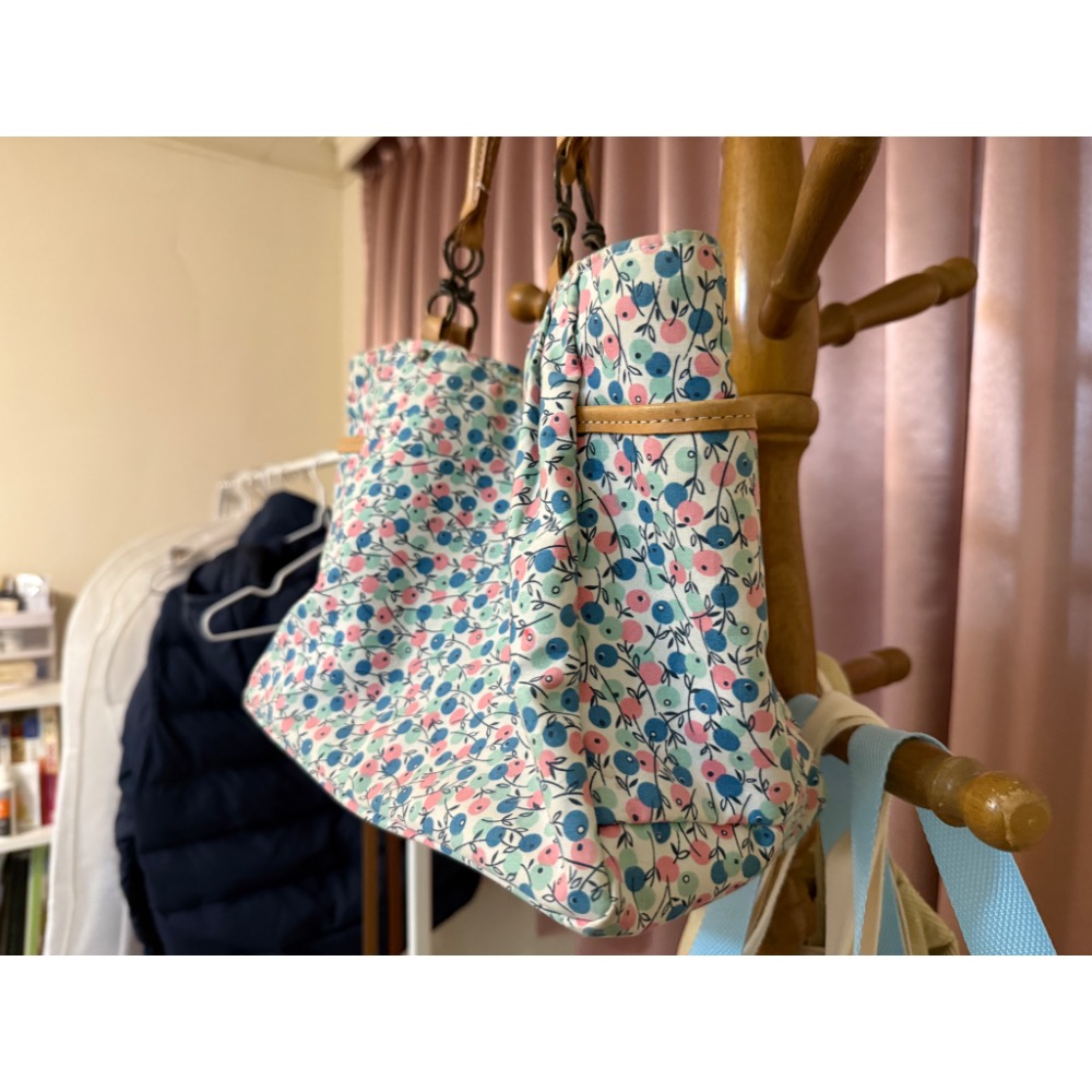 日本品牌 包包 花卉 托特包 肩背包 手提包 兩用包 女包 古著 淑女 氣質 小清新 皮革包包-細節圖2