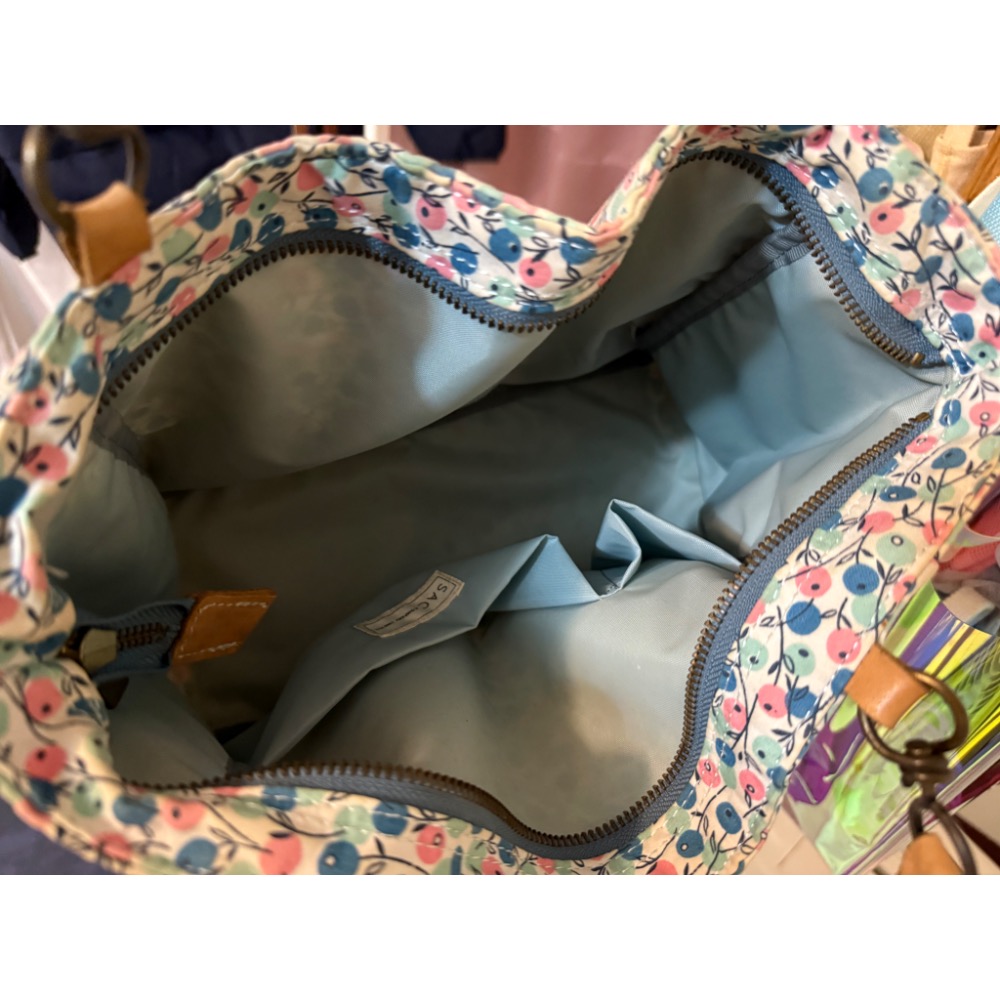 日本品牌 包包 花卉 托特包 肩背包 手提包 兩用包 女包 古著 淑女 氣質 小清新 皮革包包-細節圖3