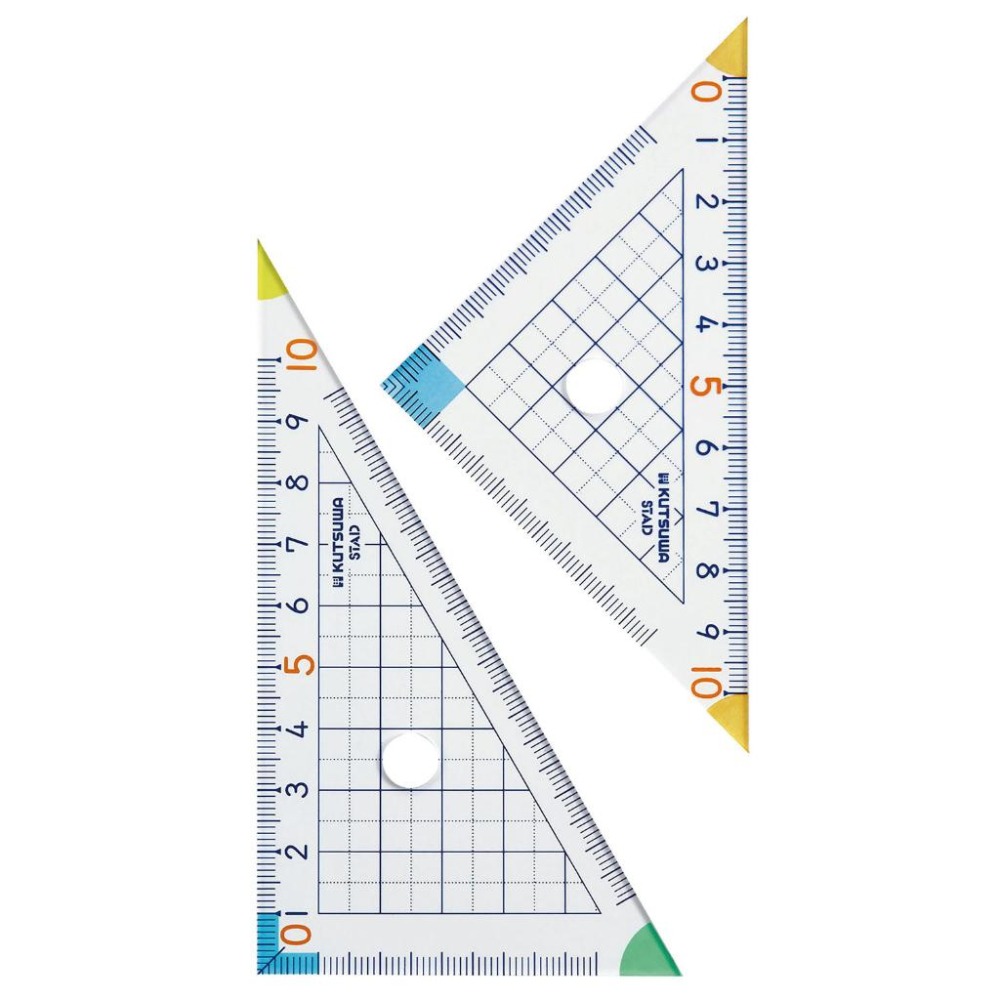 【現貨-日本Kutsuwa】STAD 直尺 三角板 量角器 小學生開學用品 數學課必備-細節圖5
