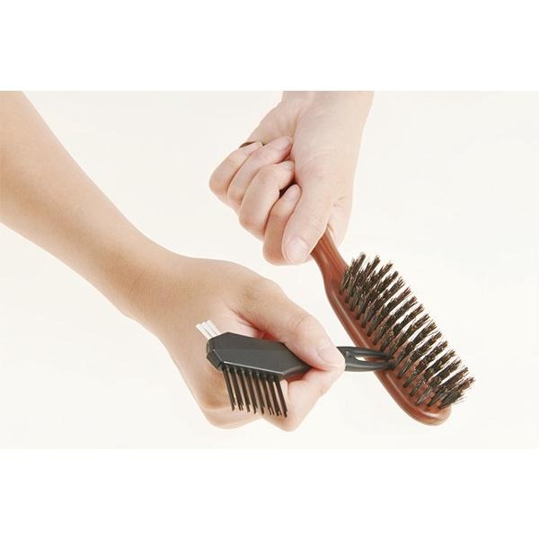 【現貨-日本VeSS】日本製 三用梳子清潔刷 梳子清潔工具-細節圖5