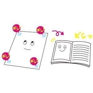 【現貨-日本NICHIBAN 】Tenori印章式雙面膠 豆豆貼  按壓式豆豆貼 適合用在學生貼補充教材在課本、作業簿上-細節圖4