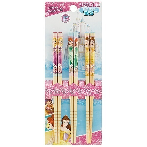 【現貨-日本SKATER】兒童日式竹筷子 三入組 16.5 cm 環保餐具 筷子   寶可夢 迪士尼公主 恐龍-細節圖5