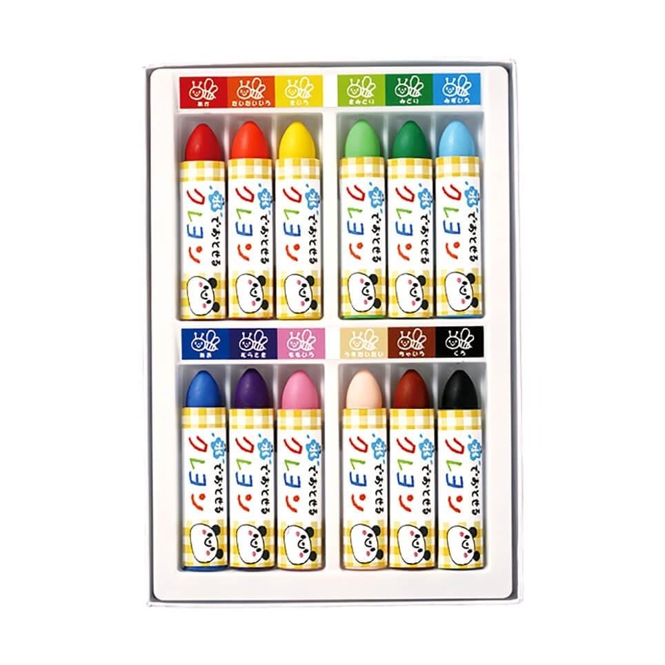 【現貨-日本SAKURA】兒童可水洗蠟筆 水溶性蠟筆 12色 16色 無毒蠟筆-細節圖3