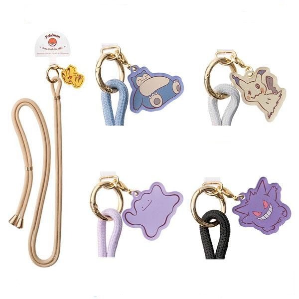 【日本SUNCREST】寶可夢手機肩帶，皮卡丘/耿鬼/謎擬Q/卡比獸/百變怪 共五款-細節圖9