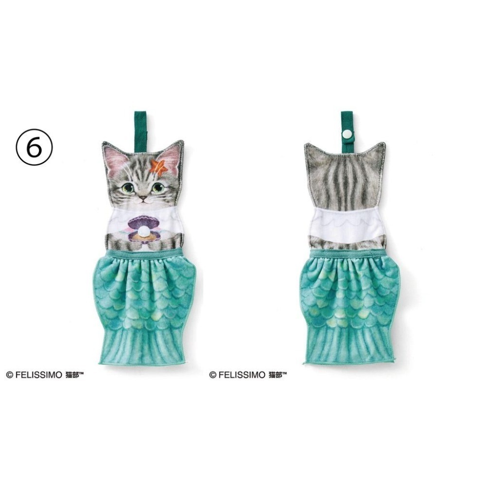 【現貨-日本Felissimo】貓部 童話故事 貓咪擦手巾 吊式擦手巾（全新）-細節圖7