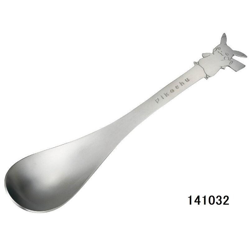 【現貨-日本Kanesho】日本製 寶可夢 不銹鋼兒童餐具 湯匙 叉子 環保餐具 （L號）-細節圖2