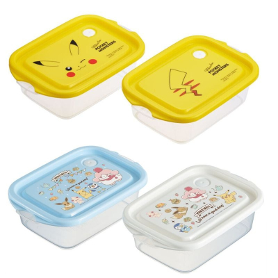 【現貨-日本SKATER】日本製 寶可夢 抗菌保鮮盒二入組 野餐盒 密封盒 皮卡丘 保鮮盒 可微波