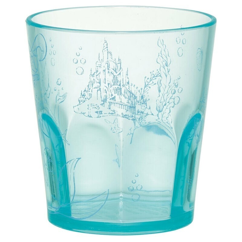【現貨-日本SKATER】迪士尼 小美魚 兒童透明水杯 飲料杯 塑膠杯 學習杯 正版 Ariel-細節圖2