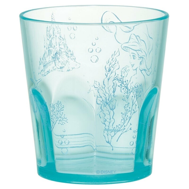 【現貨-日本SKATER】迪士尼 小美魚 兒童透明水杯 飲料杯 塑膠杯 學習杯 正版 Ariel-細節圖4