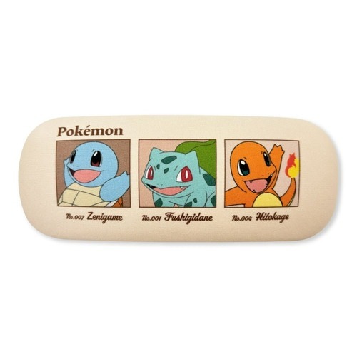 日本mc. 寶可夢 眼鏡盒（附眼鏡布）仙子伊布 傑尼龜 妙蛙種子 小火龍-細節圖3