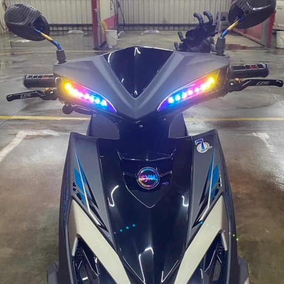 JET SL JET SR JETS 燈膜 機車貼紙 燈貼 保護貼 反光貼 定位燈 彩貼 改裝 燈眉 尾燈 車貼 貼膜-細節圖3