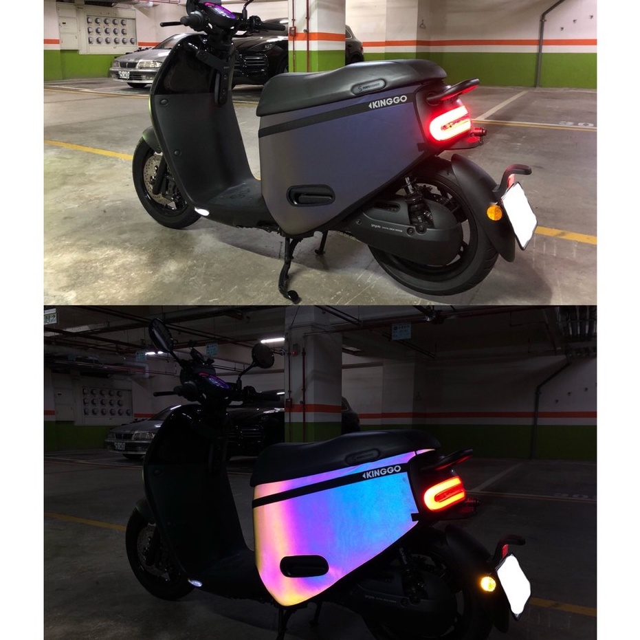 【現貨免運】🔥反光車套 gogoro2 保護套 炫彩 gogoro 反光車套 gogoro2 車套 潛水布 車罩 防刮套-細節圖2