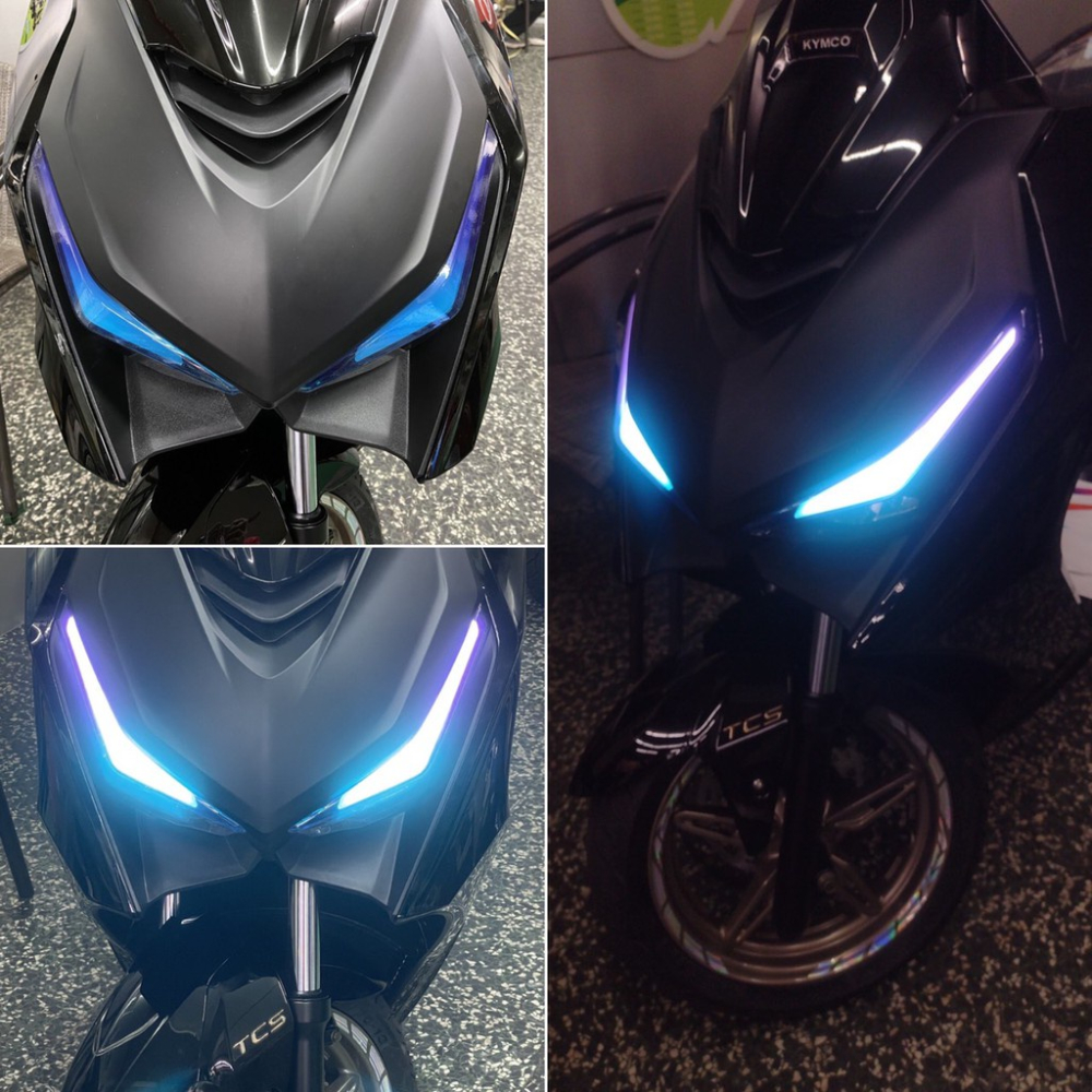 【現貨🔥直上 好貼】光陽 krv 燈眉 貼膜 krv moto 貼紙 大燈貼 彩貼 日行燈 車貼 保護貼 燈膜 眉燈貼-細節圖2