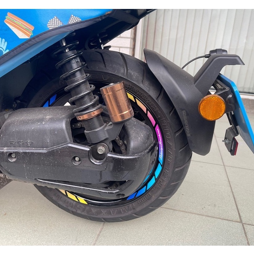 【現貨🔥好貼 黏性佳】輪框貼紙 woo100 彩貼 woo115 輪框貼 貼紙 woo115 周邊 保護膜 貼膜 保護貼-細節圖3